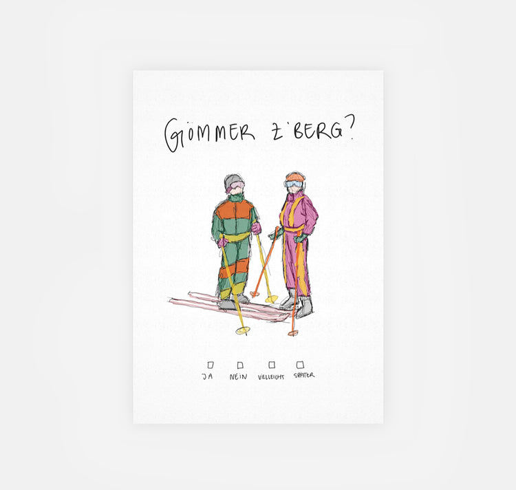 gsichtlos - Postkarte "Berg"