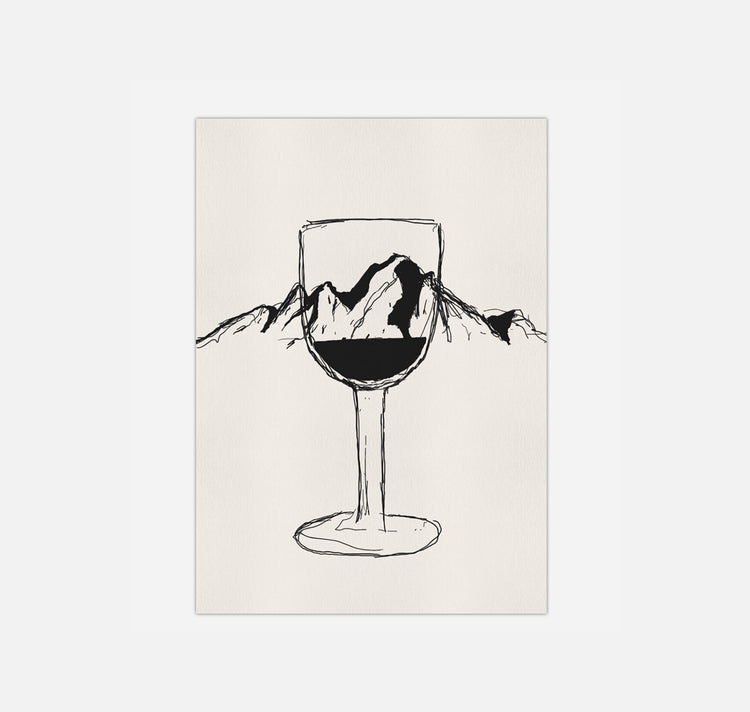 gsichtlos - Postkarte "bergsee"