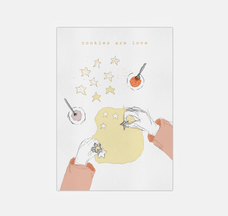 gsichtlos - Postkarte "cookies"