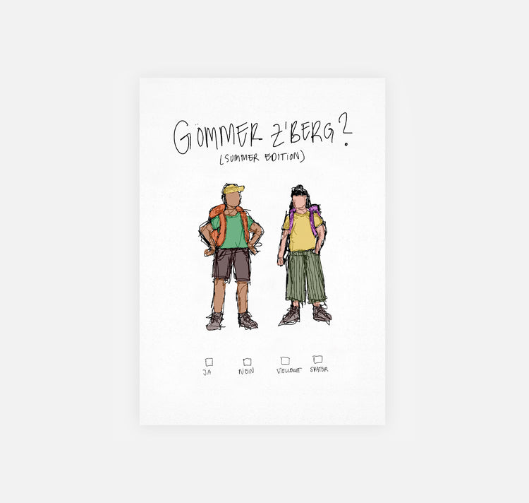 gsichtlos - Postkarte "zberg (summer edition)"