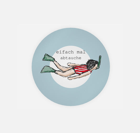 gsichtlos - Sticker "abtauche"