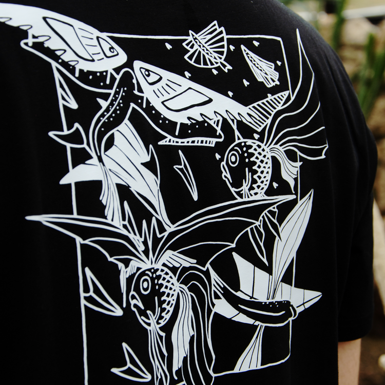 Judith Hirsch - T-Shirt "Fliegende Fische"