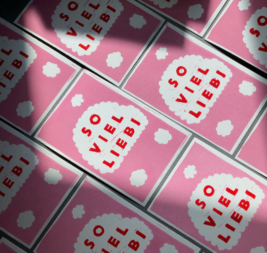 arion illustrated - Stampa linoleografica originale "Tanto amore"