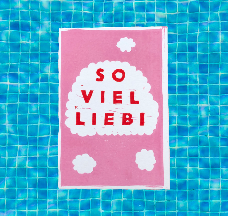 arion illustrated - Stampa linoleografica originale "Tanto amore"