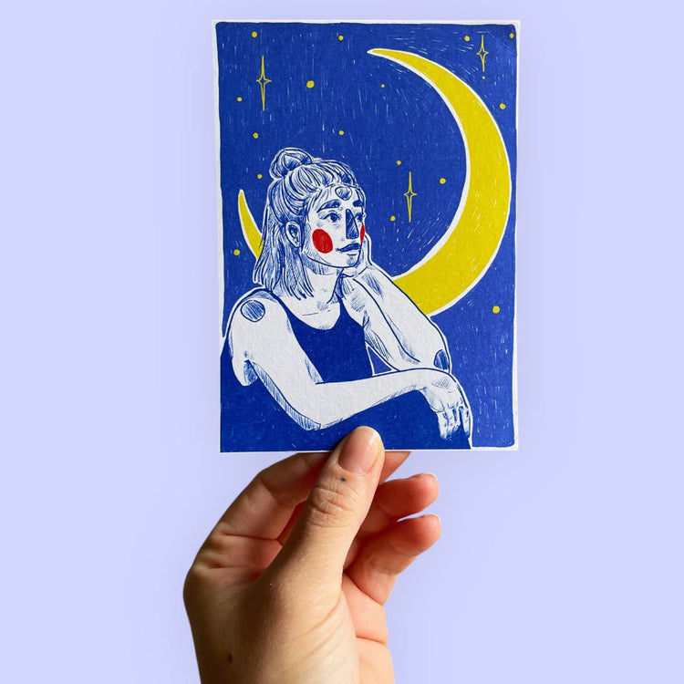 arion illustrated - Cartolina "Luna"