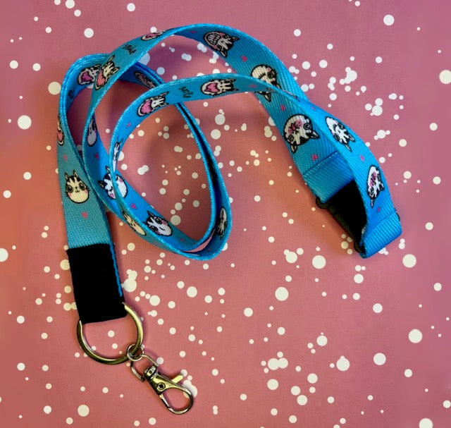 Taina - Key Chain "Smile" blue