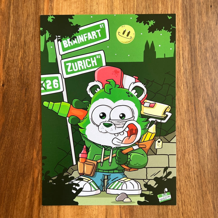 Brainfart - Poster "Green Panda"