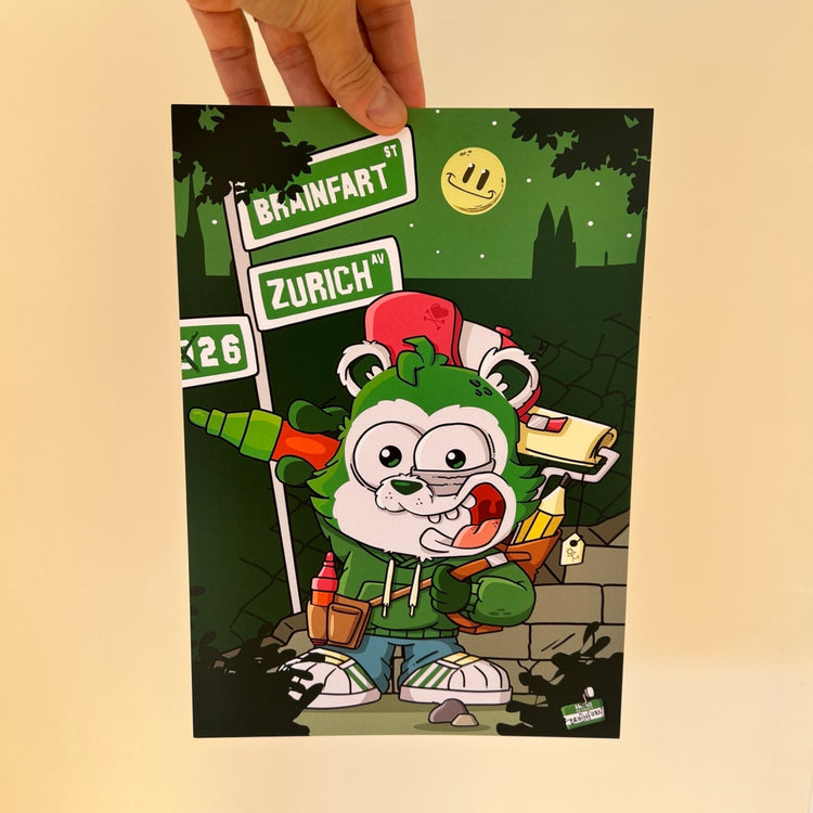 Brainfart - Poster "Green Panda"