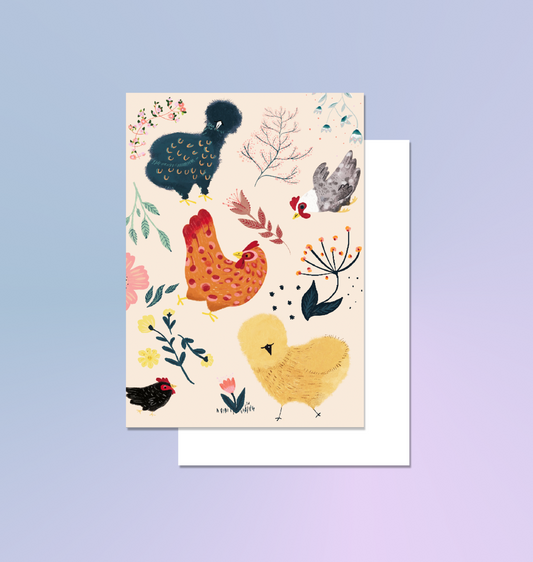 itsybitsy - Postkarte "Chickens"