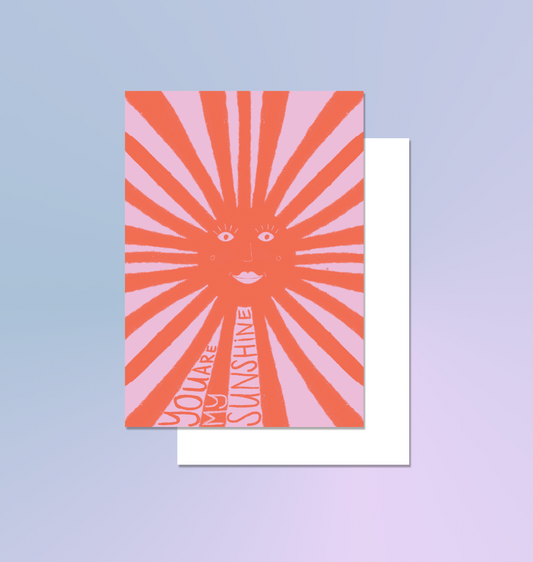 itsybitsy - Grusskarte "You Are My Sunshine"