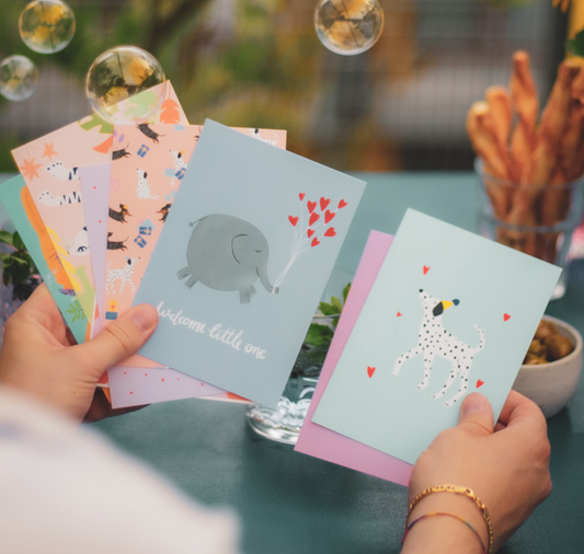 itsybitsy - Postkarte "Welcome little one"