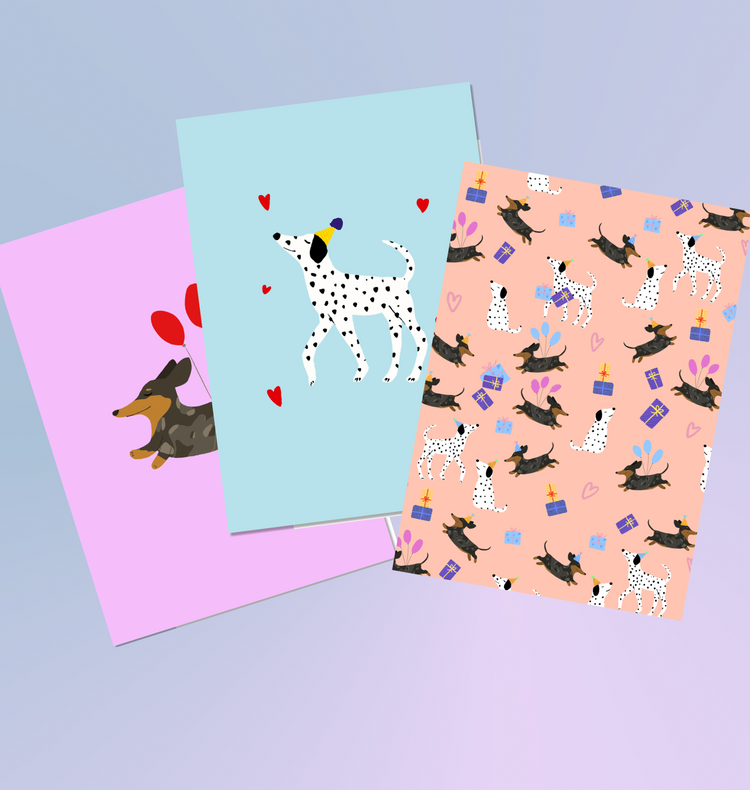 itsybitsy - Postkartenset "Dogs"