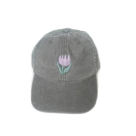 Jolanda Epprecht - Cap "Tulpe Lila" (vintage grey)