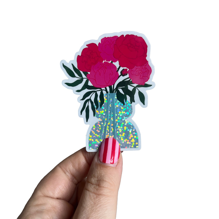 Jolanda Epprecht - Sticker "Pfingstrosenstrauss"
