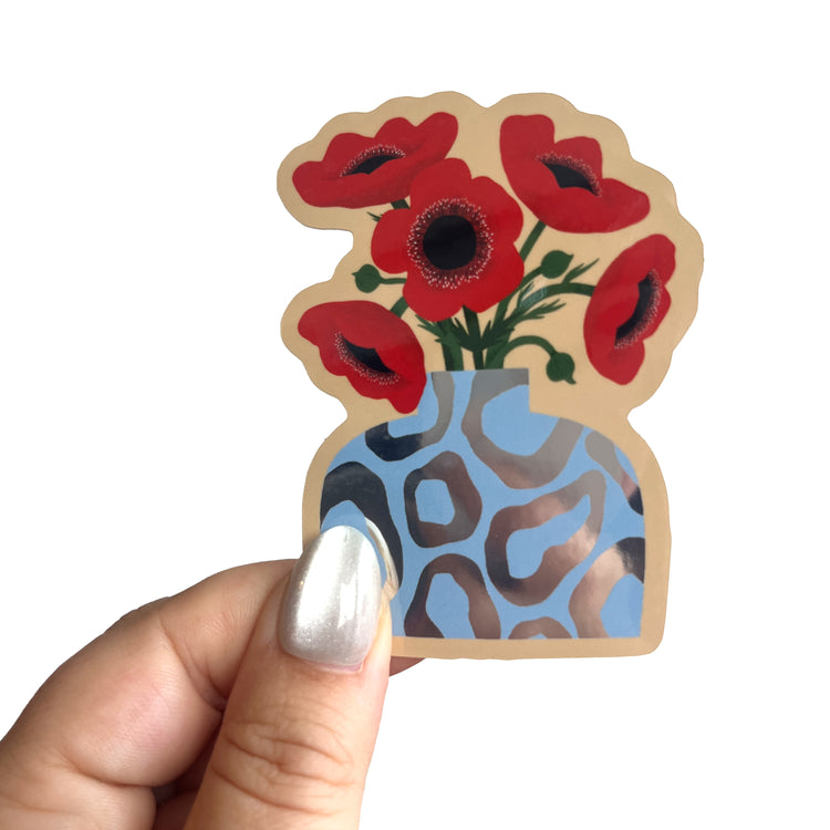 Jolanda Epprecht - Sticker "Anemonen" mit Spiegelfolie
