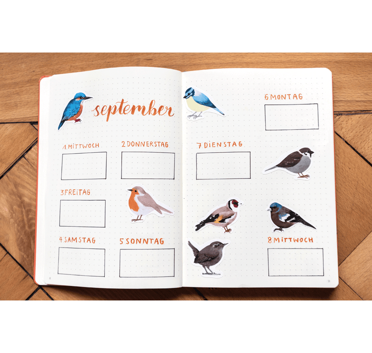 Jolanda Epprecht - Stickerset "Vögel"