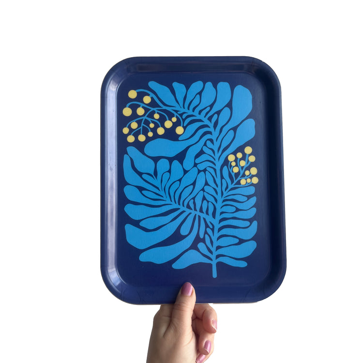 Jolanda Epprecht - Serviertablett "Blau mit Beeren"