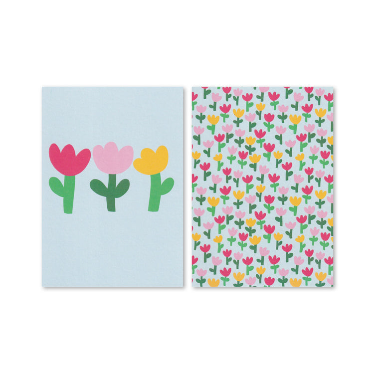 Jolanda Epprecht - Set di cartoline "Tulipani blu"