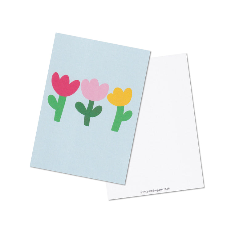Jolanda Epprecht - Set di cartoline "Tulipani blu"
