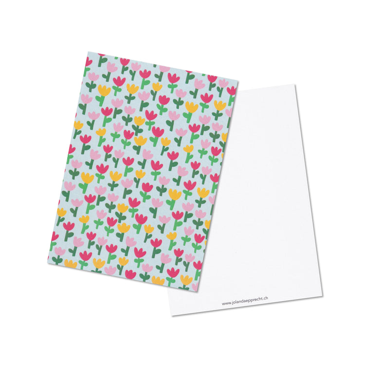 Jolanda Epprecht - Set di cartoline "Tulipani blu"