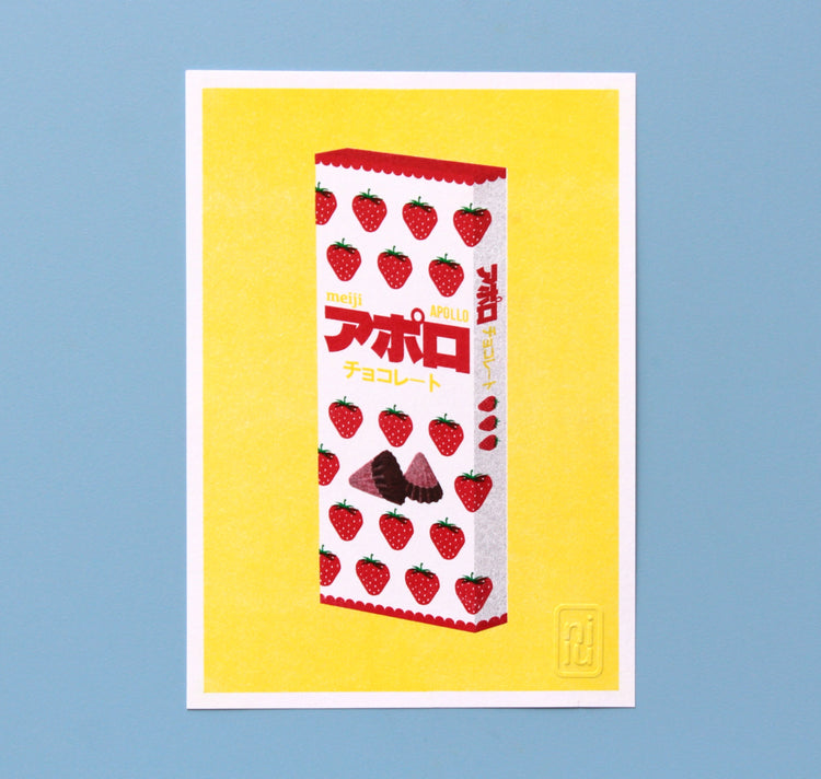 Nillustration - Plakat "Japanische Apollo Schokolade"