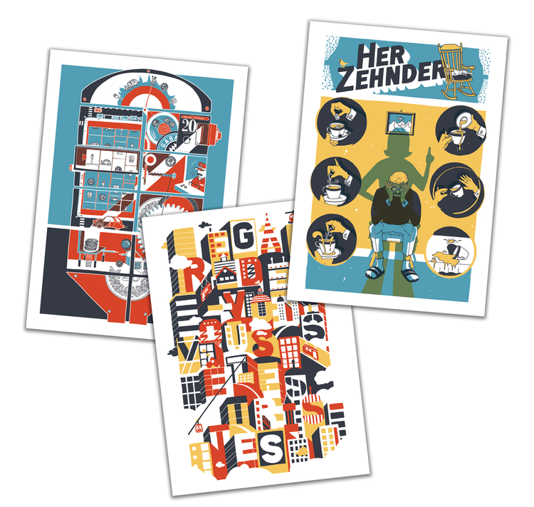 opak - Postkartenset "Mani Matter 3"