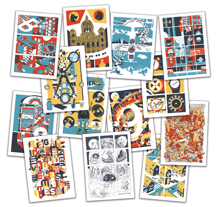 opak - Postkartenset "Mani Matter 5"