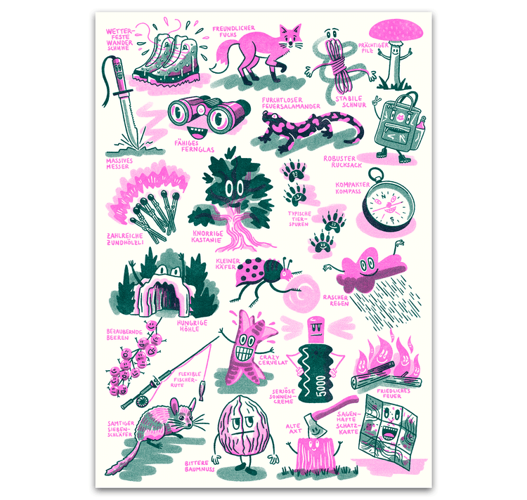 opaque - affiche « aventure en plein air »