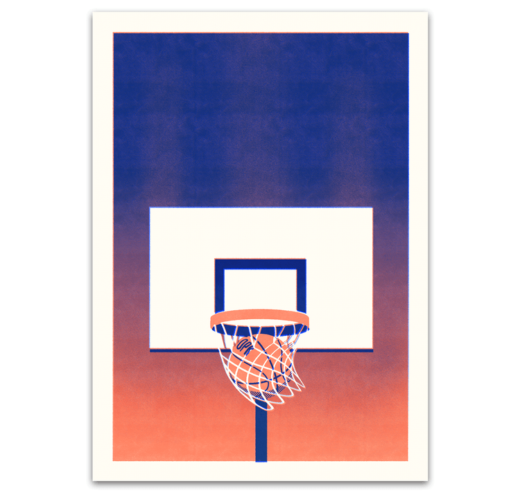 manifesto opaco "serata basket"