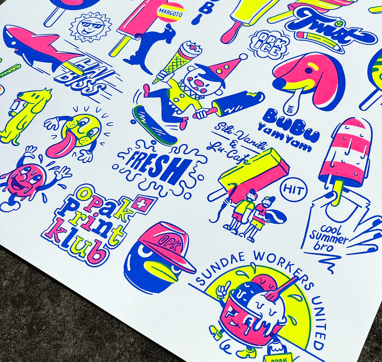 opak - Plakat "nice summer flavours"