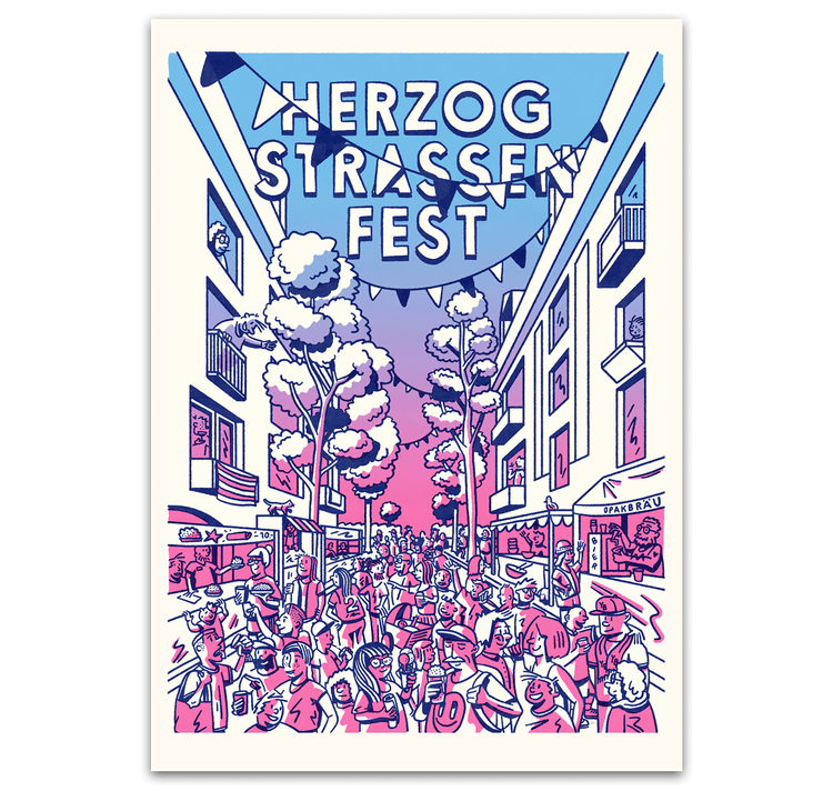 opak - Plakat "herzogstrassenfest"