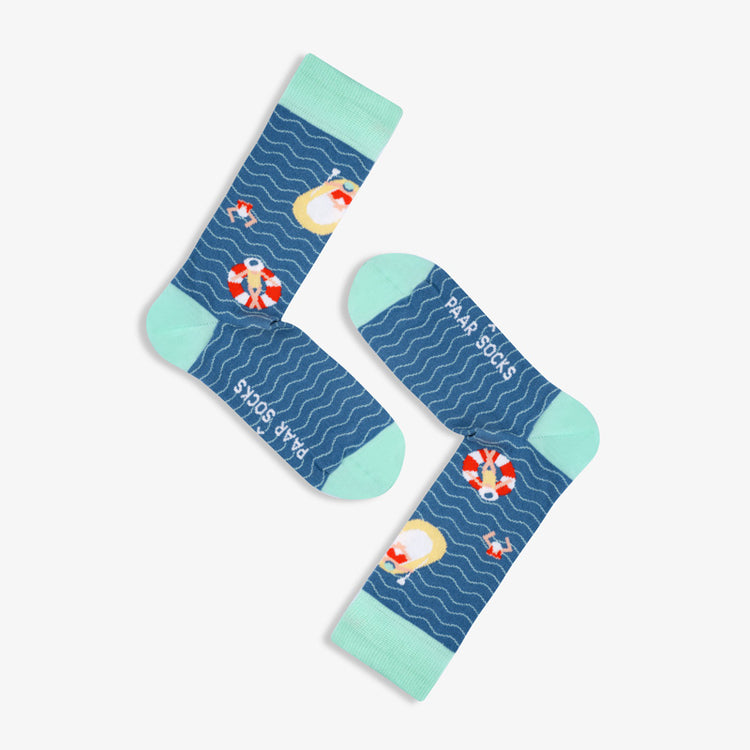 Paio di calzini x Atelier Gianna - Calzini "Barchetta di gomma"