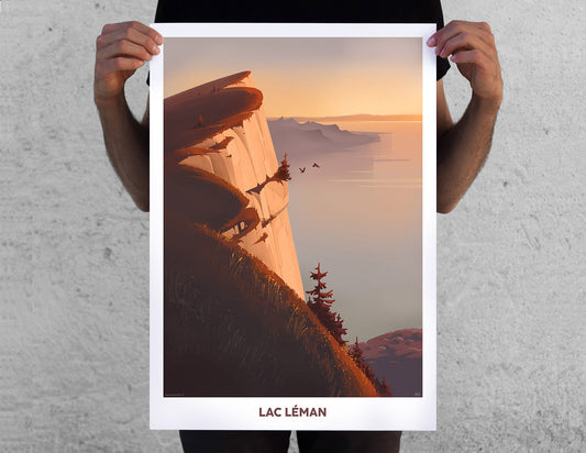 Pierre-Abraham Rochat - Plakat "Lac Léman – Rochers de Naye"