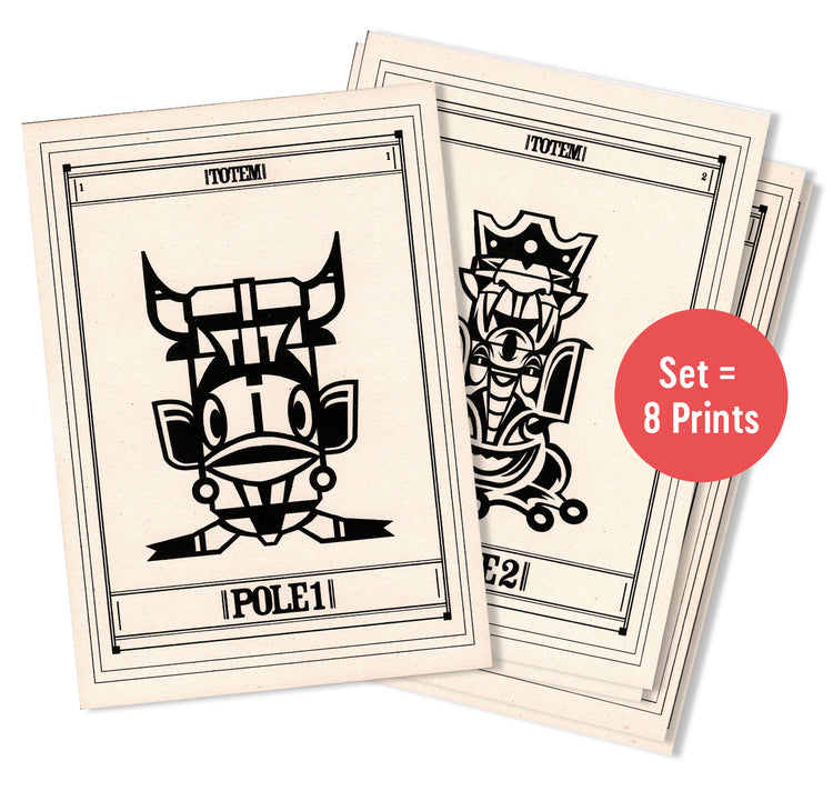 Phist - Lot de 6 affiches "Totempole"