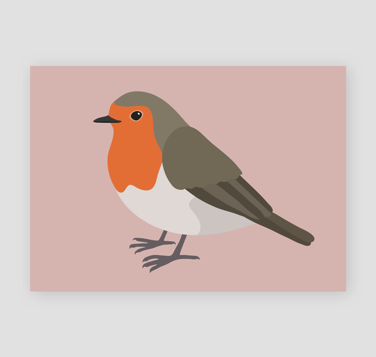 Lisa Voisard - Plakat "Rotkehlchen"