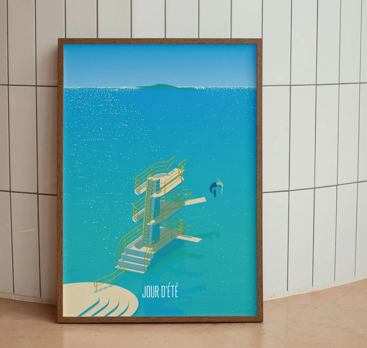 Kaspar Allenbach - Plakat "Jour d'été – Bielersee"