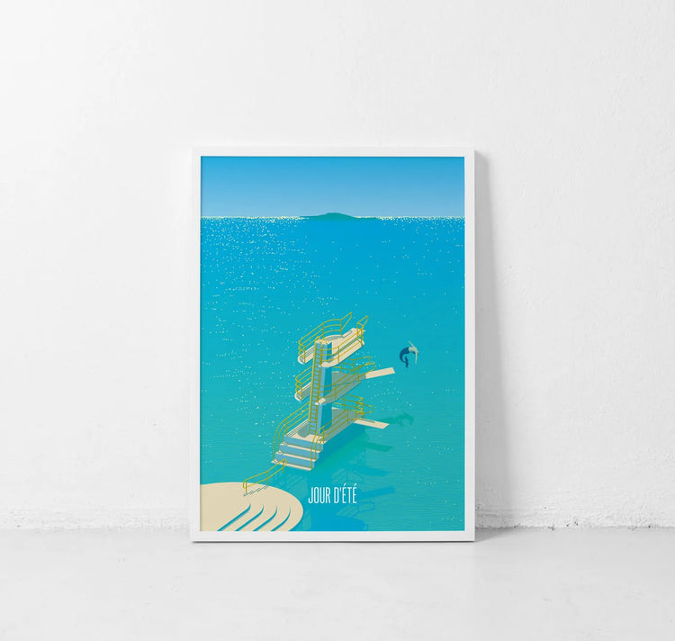 Kaspar Allenbach - Plakat "Jour d'été – Bielersee"