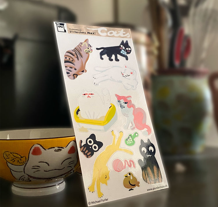 Plundernase - Stickerbogen "Cats”