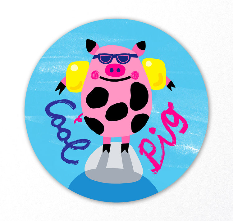 Plundernase - Sticker "Cool Pig”