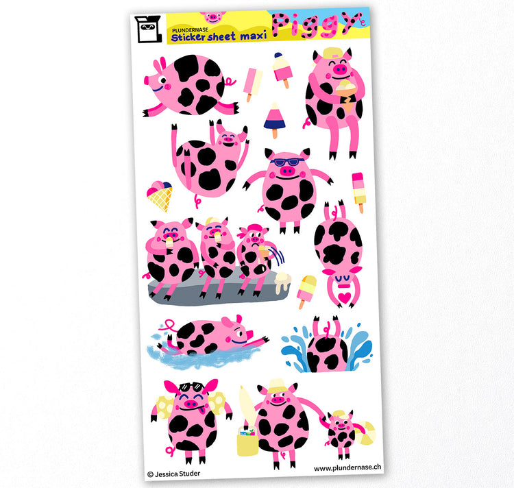 Plundernase - Stickerbogen "Piggy”