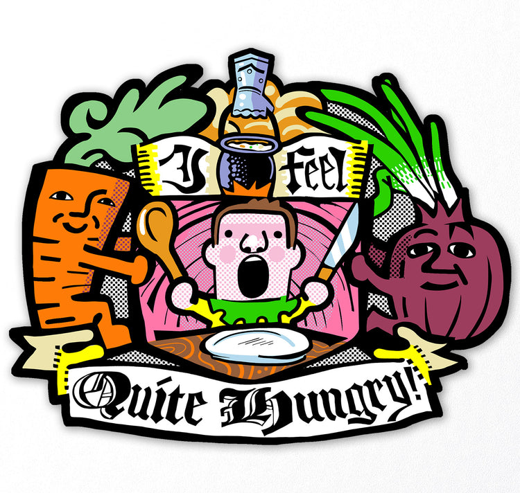 Plundernase - Sticker "Quite Hungry”