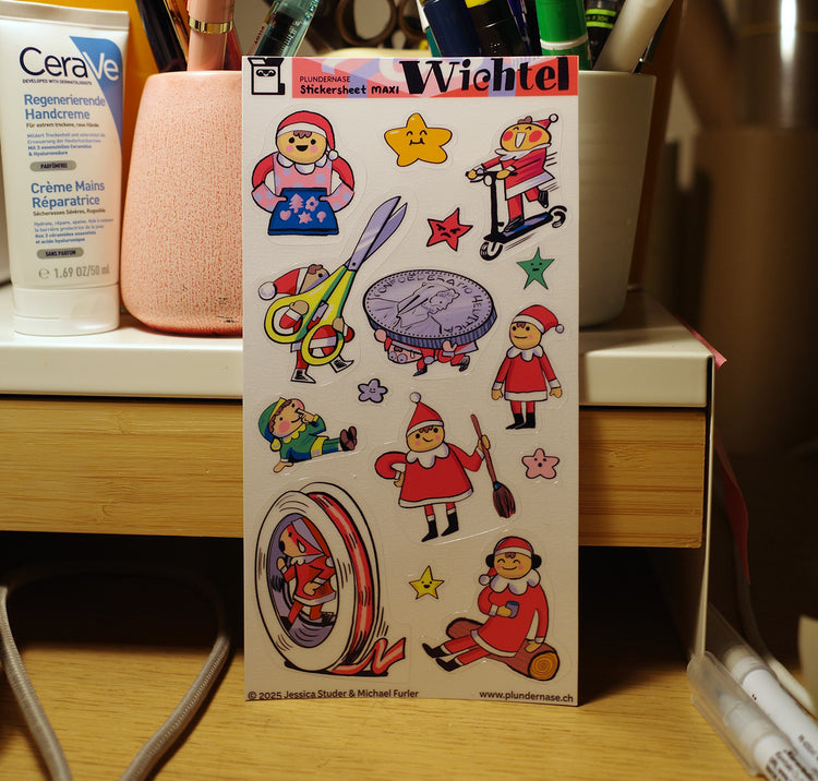 Plundernase - Stickerbogen "Wichtel"
