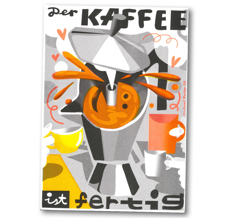Plundernase - Affiche « Le café est prêt »