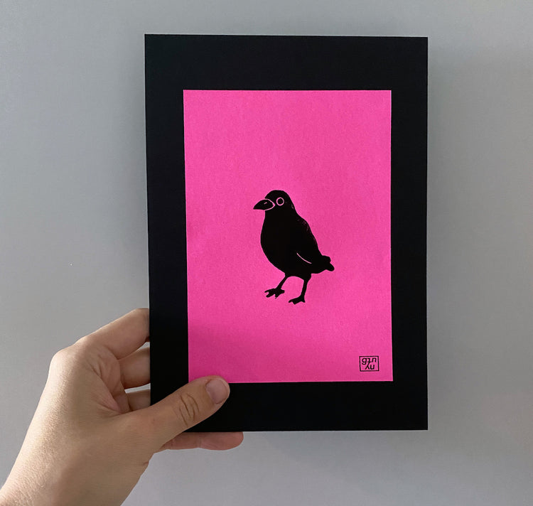 GINNY - Biglietto - Linoleografia "Torre"