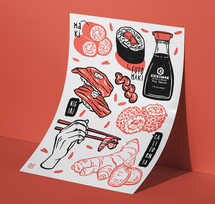 SAFU / Sarah Furrer - Plakat „ARIGATO NIPPON 日 本“