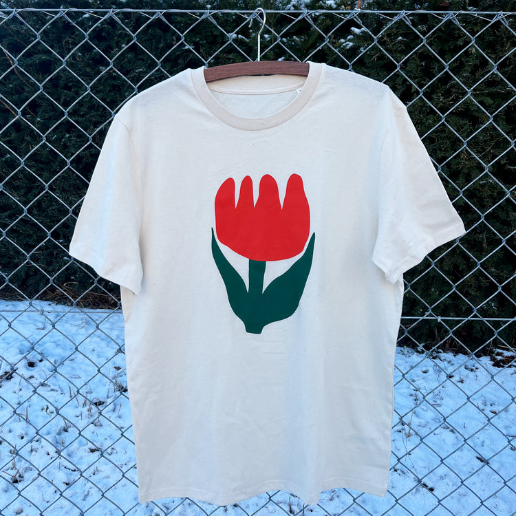 Jolanda Epprecht - T-Shirt “Vaso di fiori” (Natural Raw)