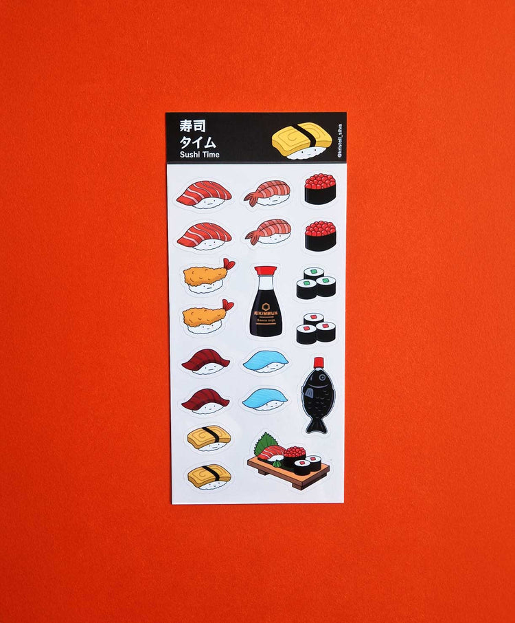 Kristell Silva Tancun - Stickersheet "Sushi Time"