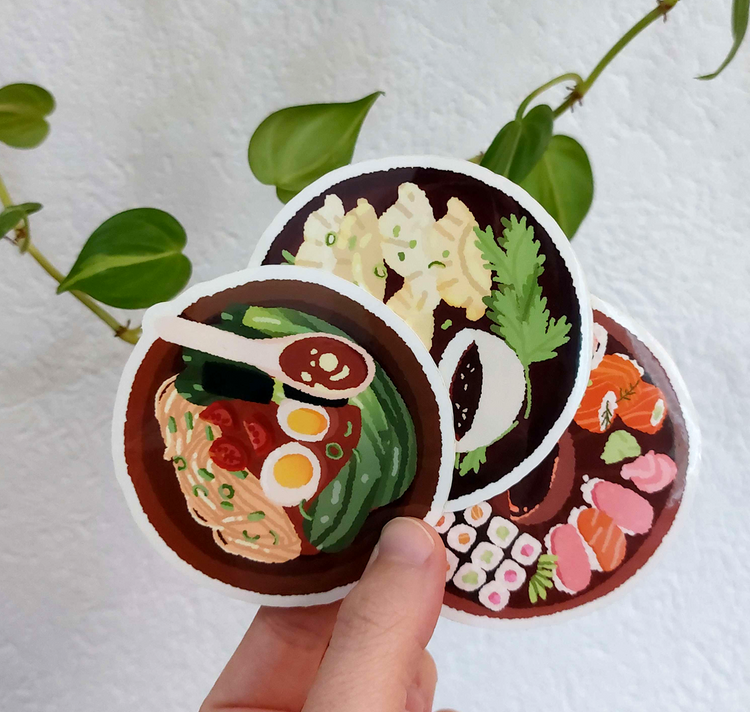 Camille Bovey - Stickers “GIVE ME SOME FOOD“