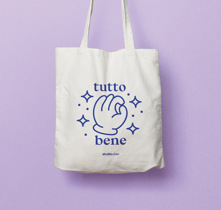 Studio Ciao - Borsa in juta "tutto bene"