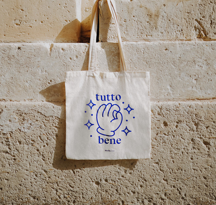 Studio Ciao - Borsa in juta "tutto bene"